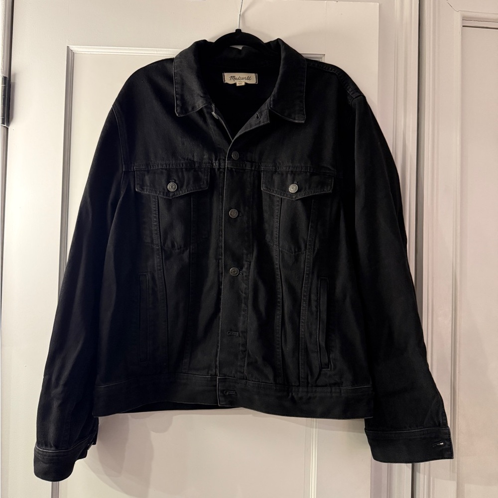 Madewell Washed Black Denim Jacket